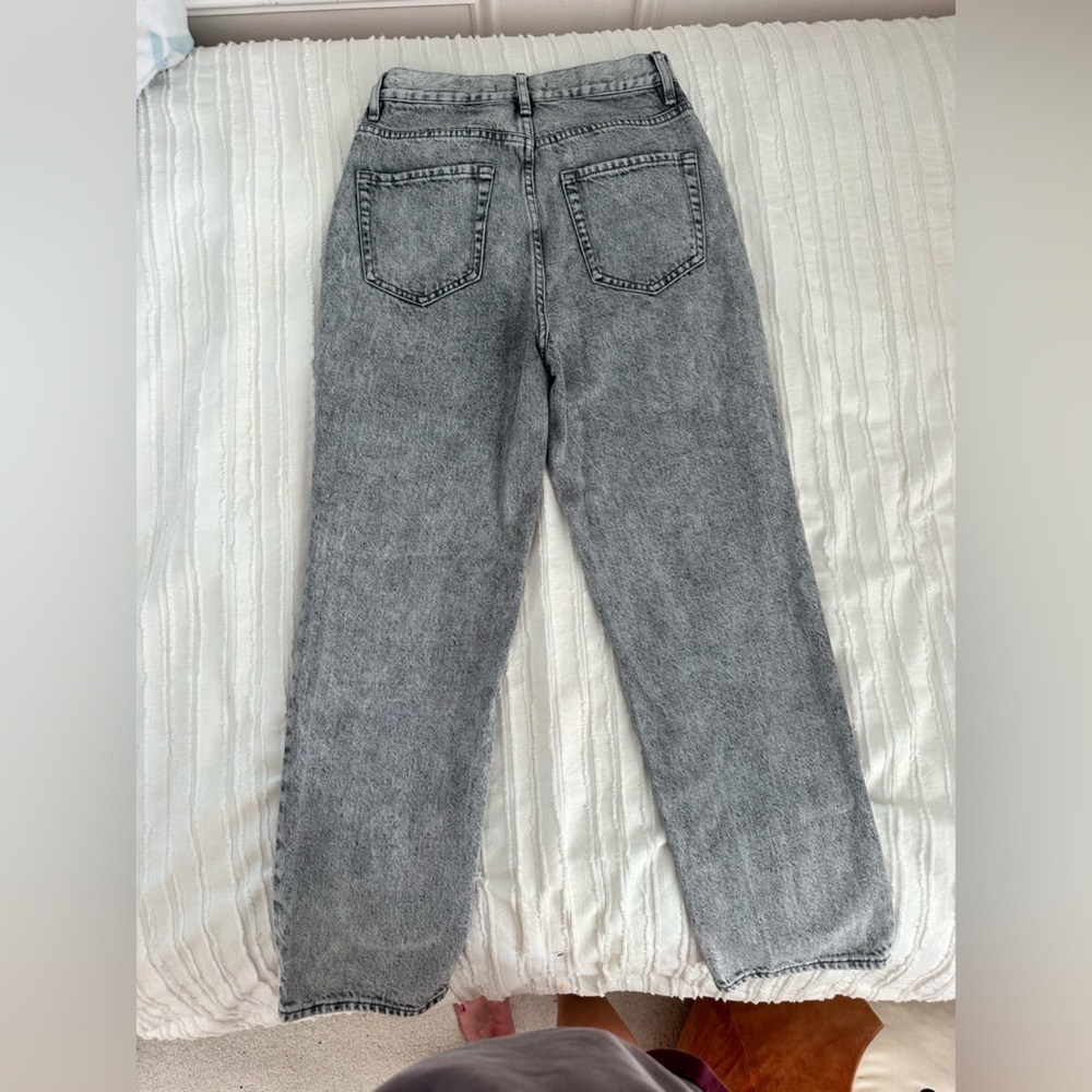 Pacsun Gray High Rise Straight Jeans Size 25 - Picture 6 of 7
